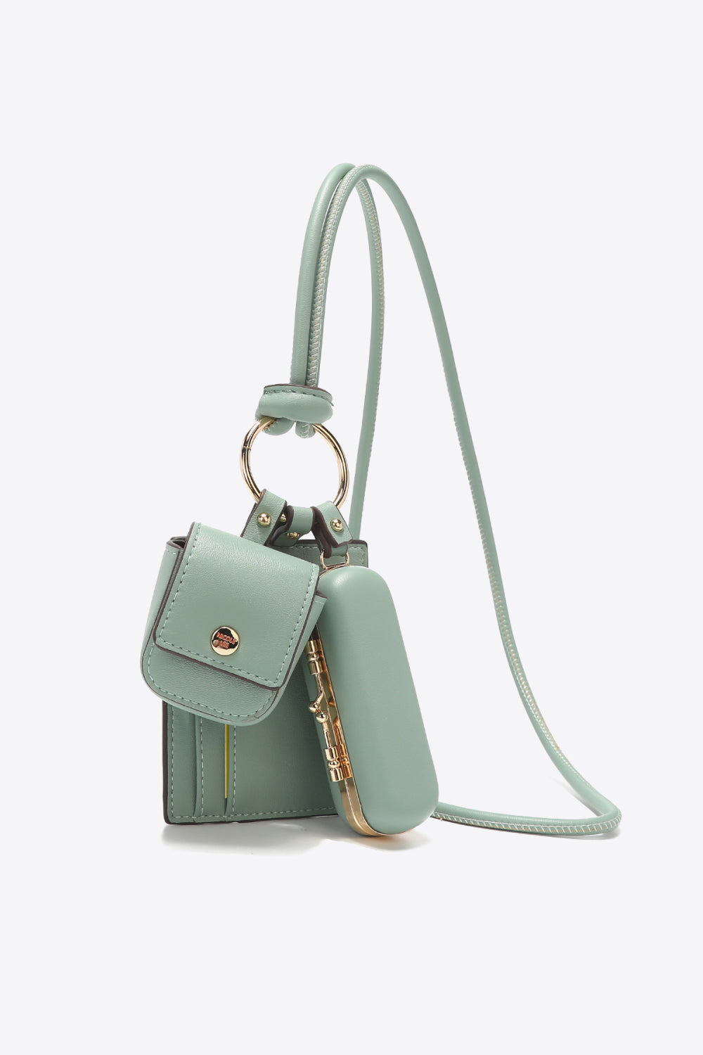 Nicole Lee USA Vegan Leather 3-Piece Lanyard Set - Premium Handbags from Trendsi - Just $59.99! Shop now at Handbags Specialist Headquarter