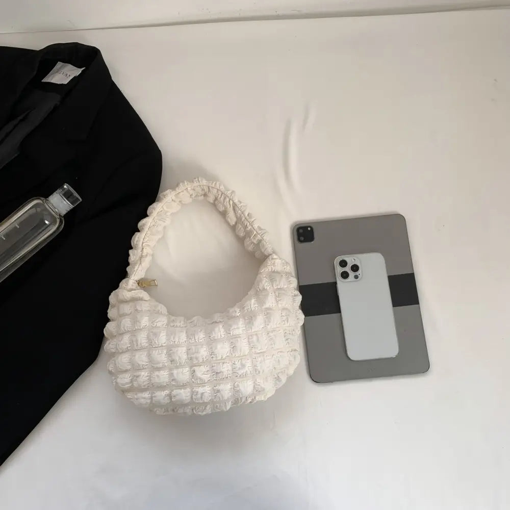 Small Texture Handbag - Premium Handbags from Trendsi - Just $14.99! Shop now at Handbags Specialist Headquarter