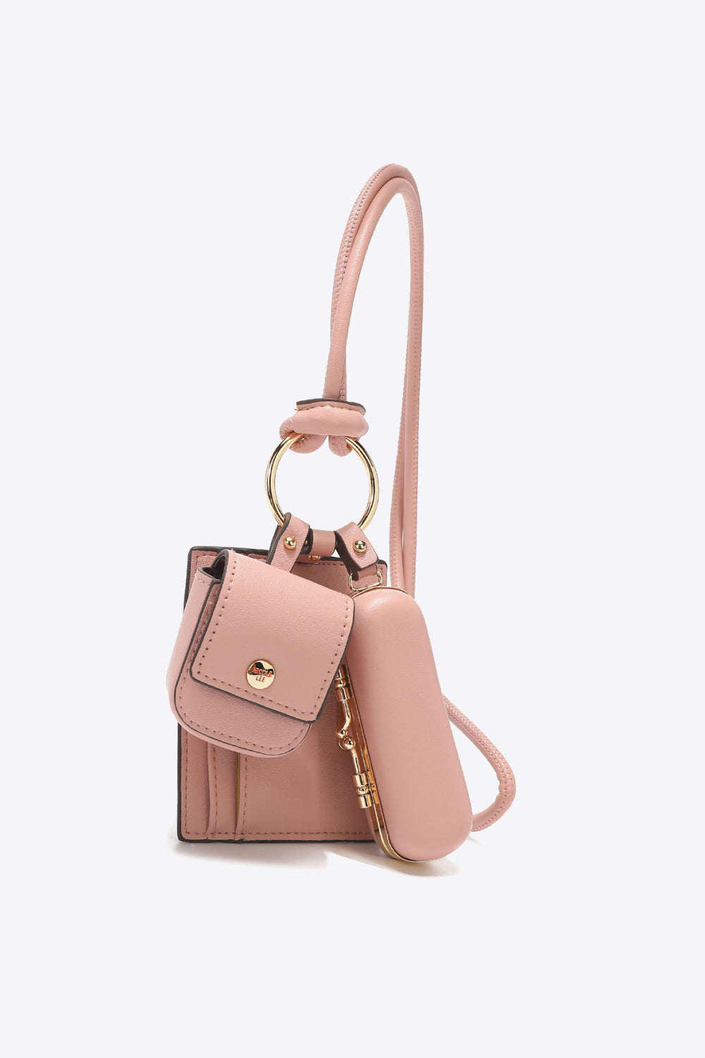 Nicole Lee USA Vegan Leather 3-Piece Lanyard Set - Premium Handbags from Trendsi - Just $59.99! Shop now at Handbags Specialist Headquarter
