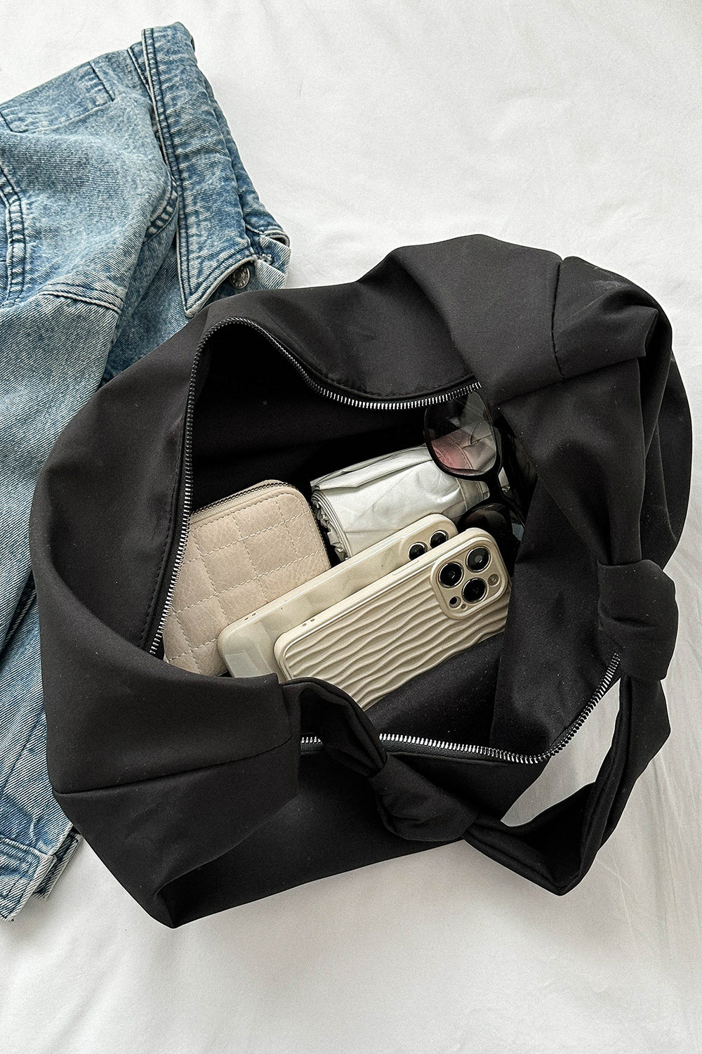 Oversize Nylon Crossbody Bag - Premium Handbags from Trendsi - Just $18.99! Shop now at Handbags Specialist Headquarter