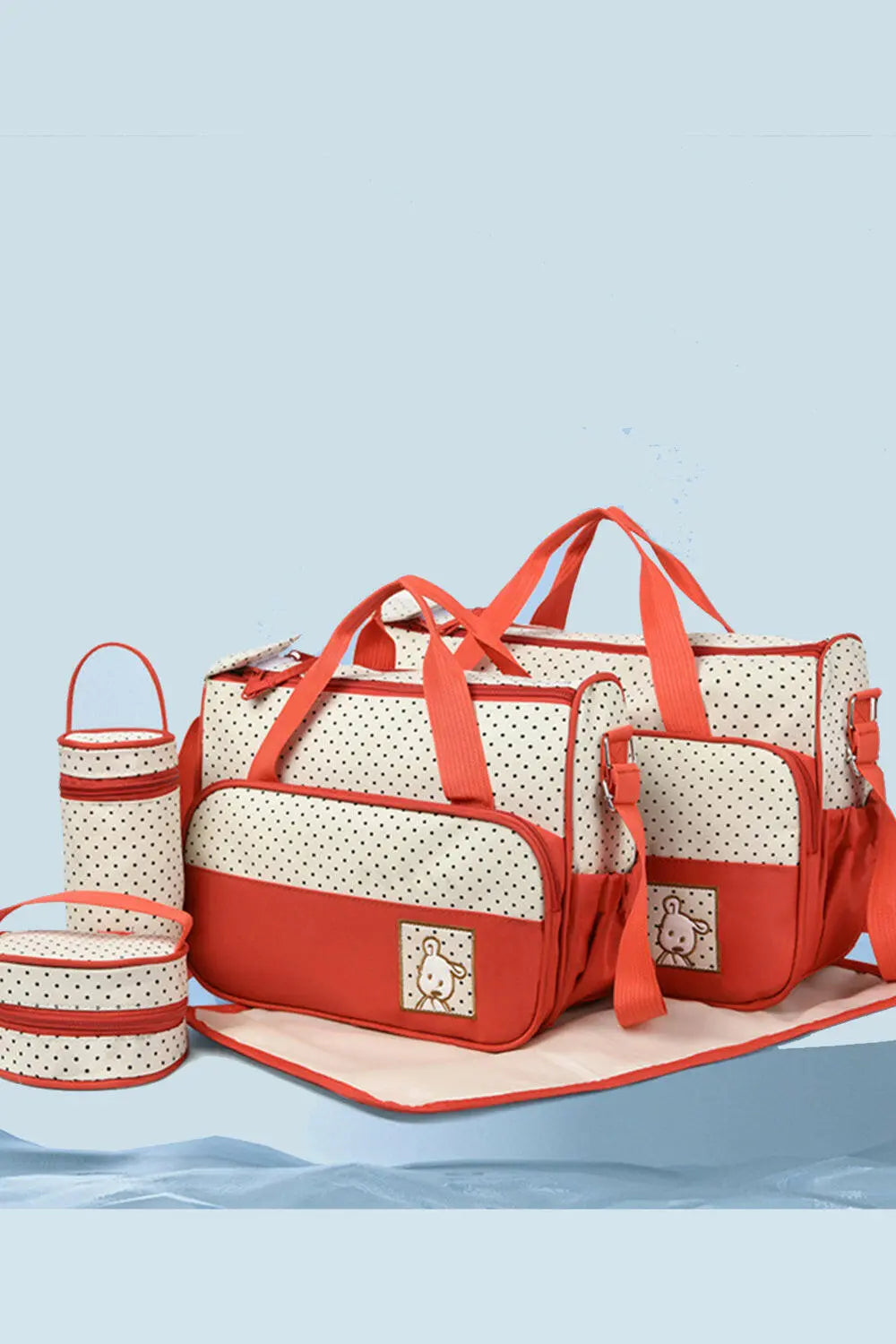 Oxford Cloth Contrast 4 Piece Bag Set.