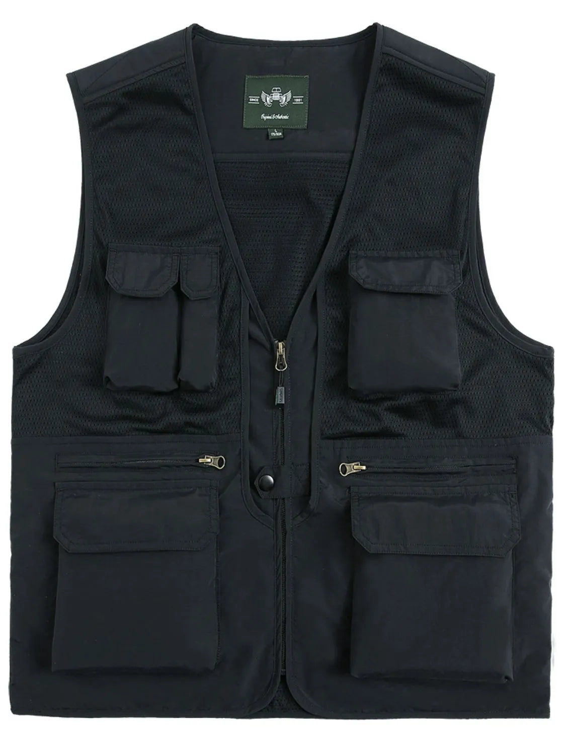 Men's Plus Size Zip Up Vest - Premium Men's Zip Up Vest from Trendsi - Just $89.34! Shop now at Handbags Specialist Headquarter