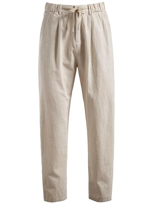 Men's Drawstring Straight Pants.
