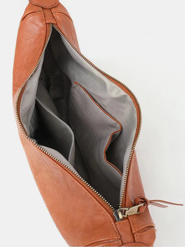 PU Leather Removable Strap Crossbody Bag - Premium Crossbody Bag from Trendsi - Just $47.99! Shop now at Handbags Specialist Headquarter