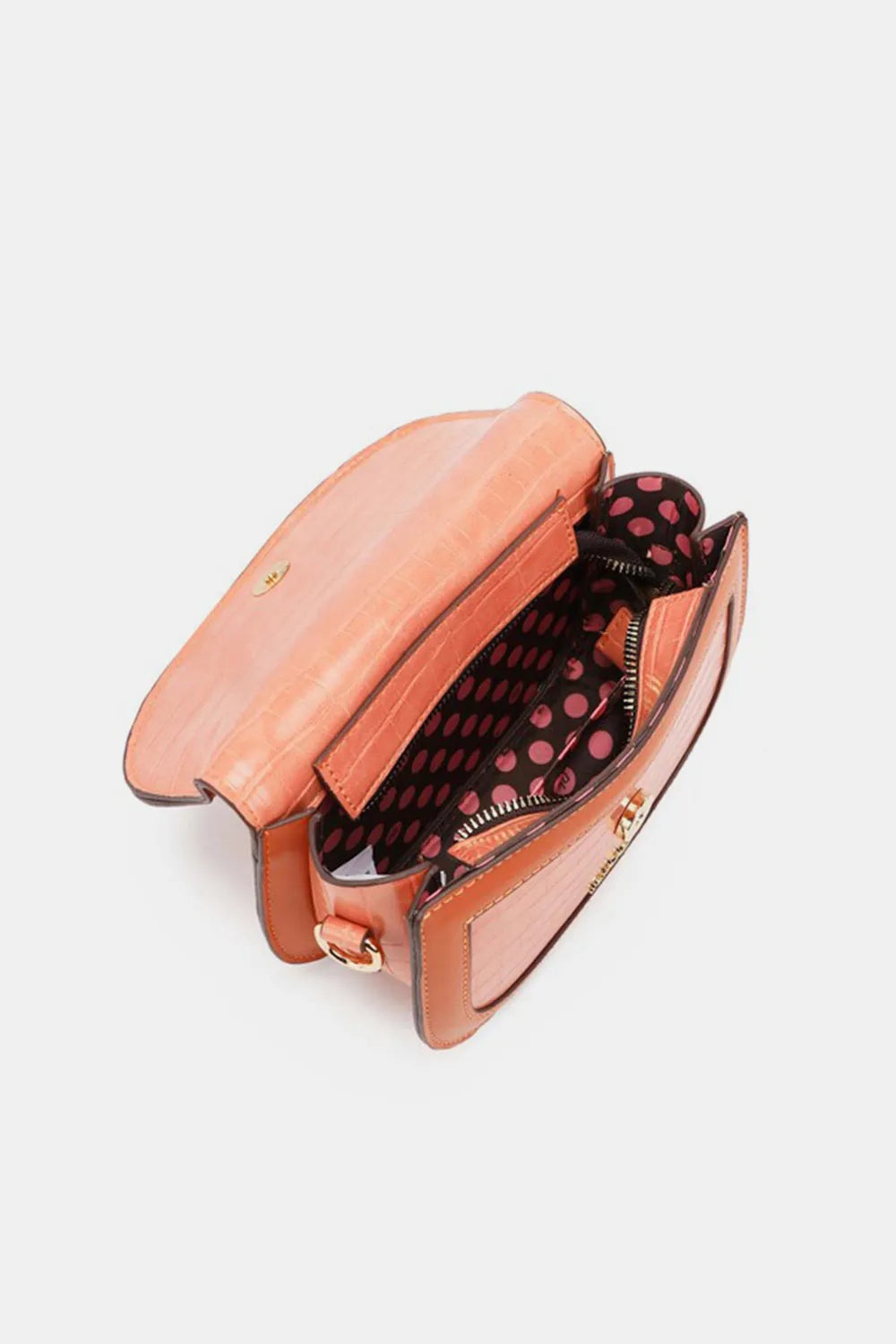 Nicole Lee USA Croc Embossed Crossbody Bag - Premium Crossbody Bag from Trendsi - Just $24.99! Shop now at Handbags Specialist Headquarter