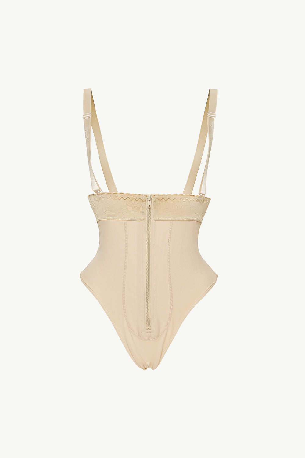 Full Size Adjustable Strap Zip-Up Shaping Bodysuit - Premium Bottoms from Trendsi - Just $36.99! Shop now at Handbags Specialist Headquarter