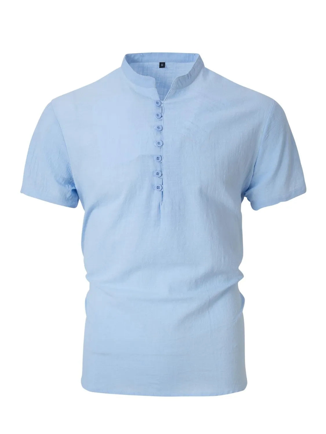 Men's Full Size Button Detail Short Sleeve Polo Plus Size - Premium Men's Shirts from Trendsi - Just $32.16! Shop now at Handbags Specialist Headquarter