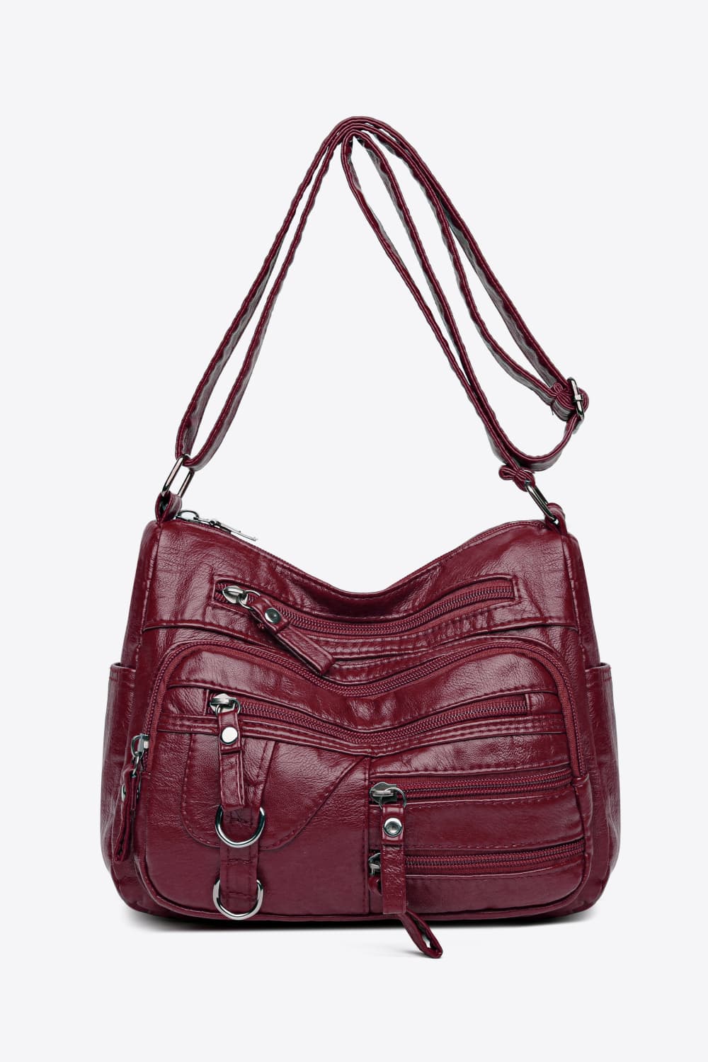 Stylish Multi-Pocket PU Leather Crossbody Bag - Premium Handbags from Trendsi - Just $26.99! Shop now at Handbags Specialist Headquarter