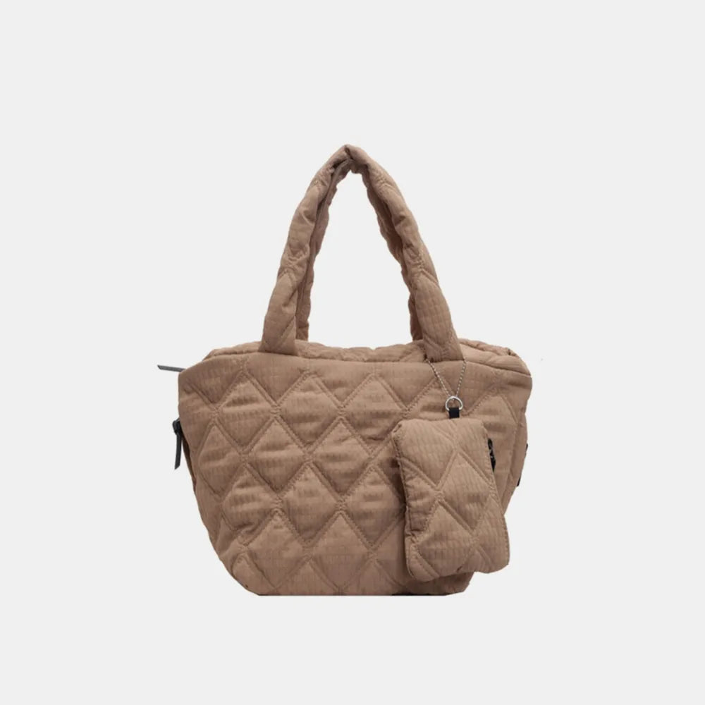 Polyester Medium Tote Bag - Premium Tote Bag from Trendsi - Just $32.99! Shop now at Handbags Specialist Headquarter