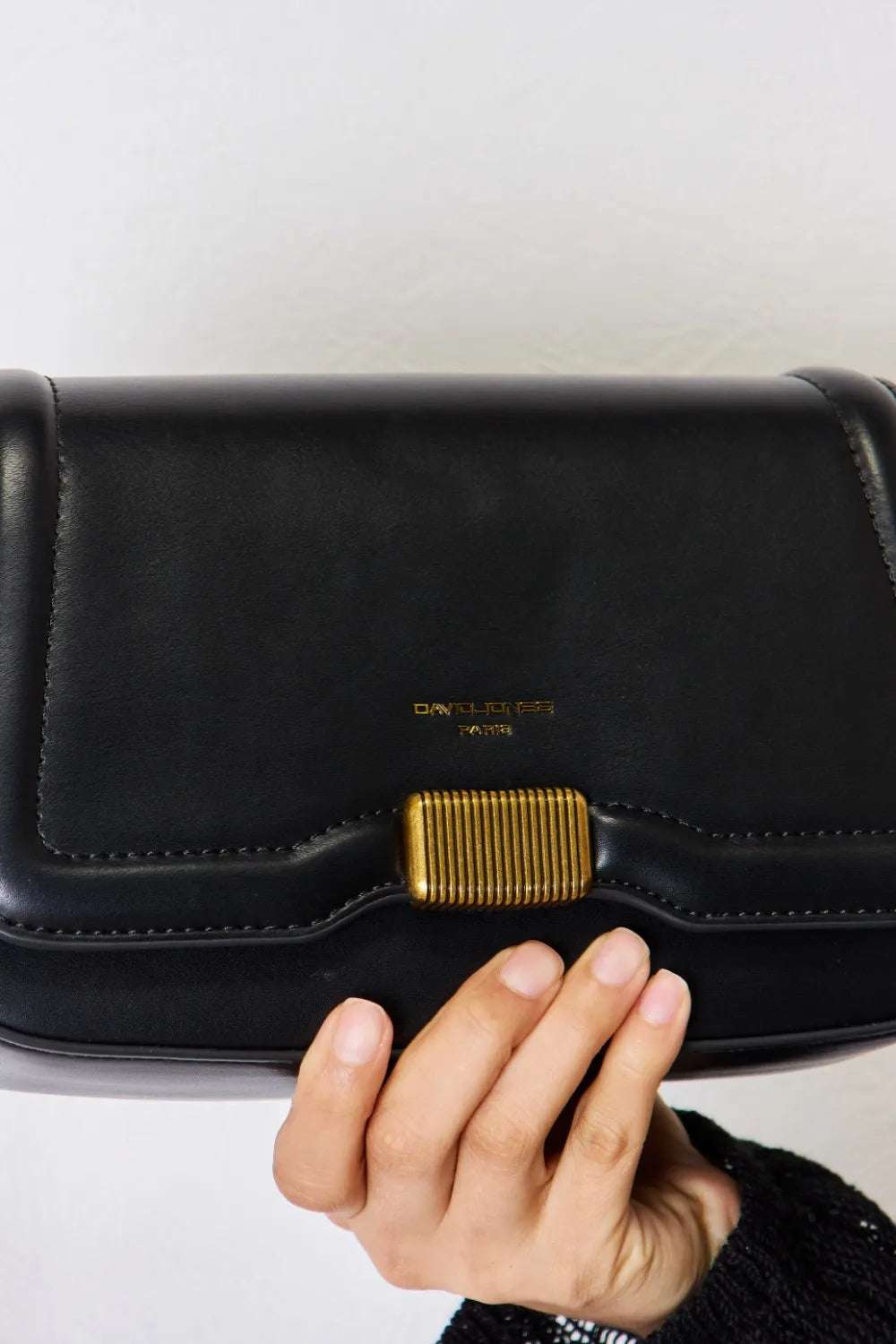 David Jones PU Leather Crossbody Bag - Premium Crossbody Bag from Trendsi - Just $40.99! Shop now at Handbags Specialist Headquarter