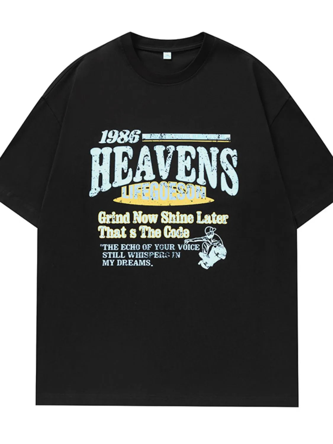 Men's Plus Size Graphic Round Neck Half Sleeve T-Shirt - Premium Men's T Shirt from Trendsi - Just $27! Shop now at Handbags Specialist Headquarter