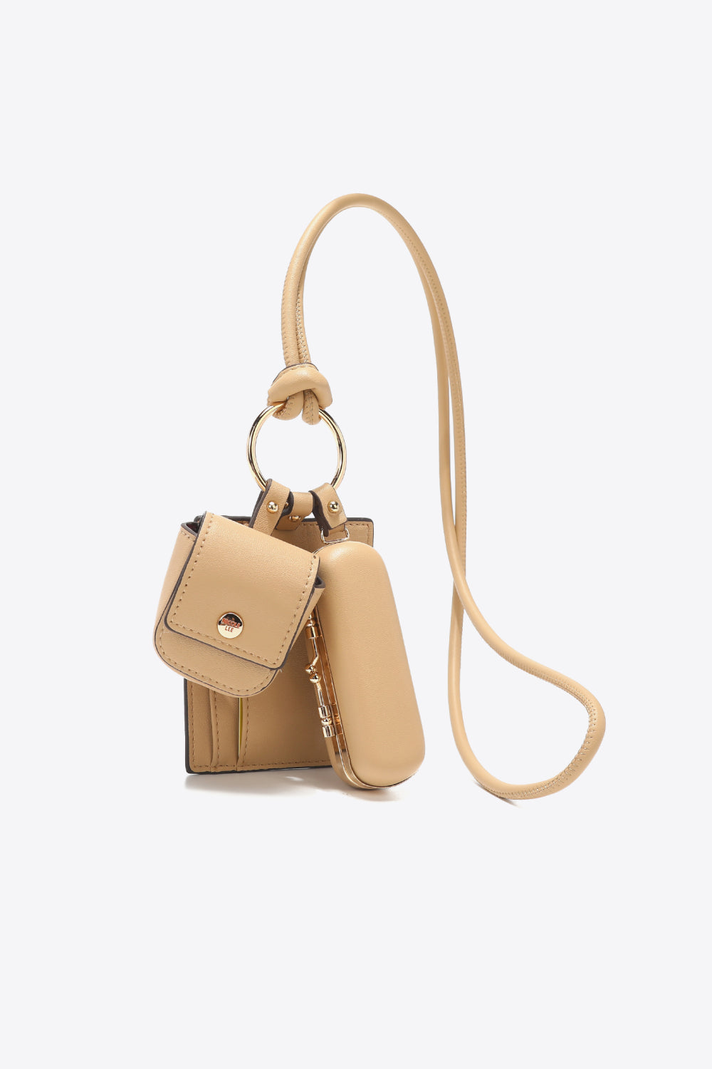 Nicole Lee USA Vegan Leather 3-Piece Lanyard Set - Premium Handbags from Trendsi - Just $59.99! Shop now at Handbags Specialist Headquarter