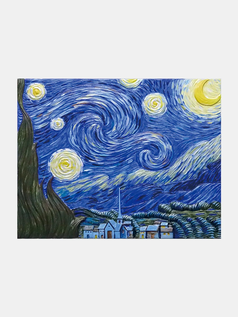 Relief Van Gogh's Starry Night DIY 3D Oil Painting Kit - Premium Sleepwear from Trendsi - Just $28.99! Shop now at Handbags Specialist Headquarter