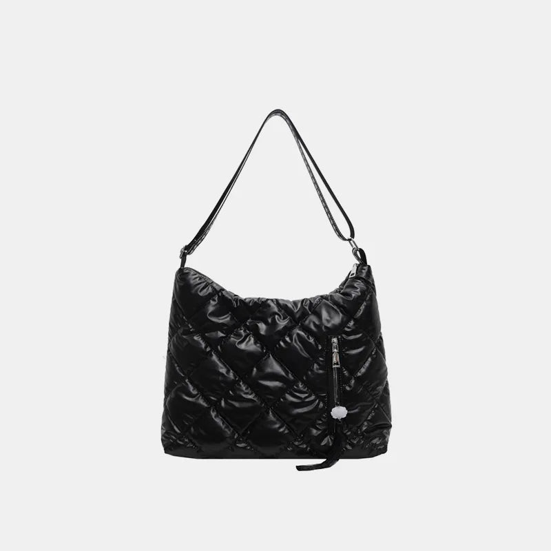 Quilted Nylon Travel Bag - Premium travel-bag from Trendsi - Just $39.99! Shop now at Handbags Specialist Headquarter