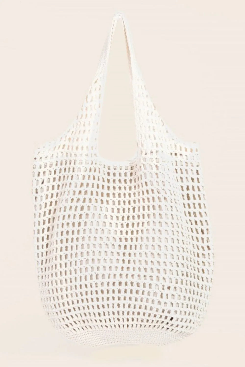Fame Braided Mesh Hobo Shoulder Tote Bag.
