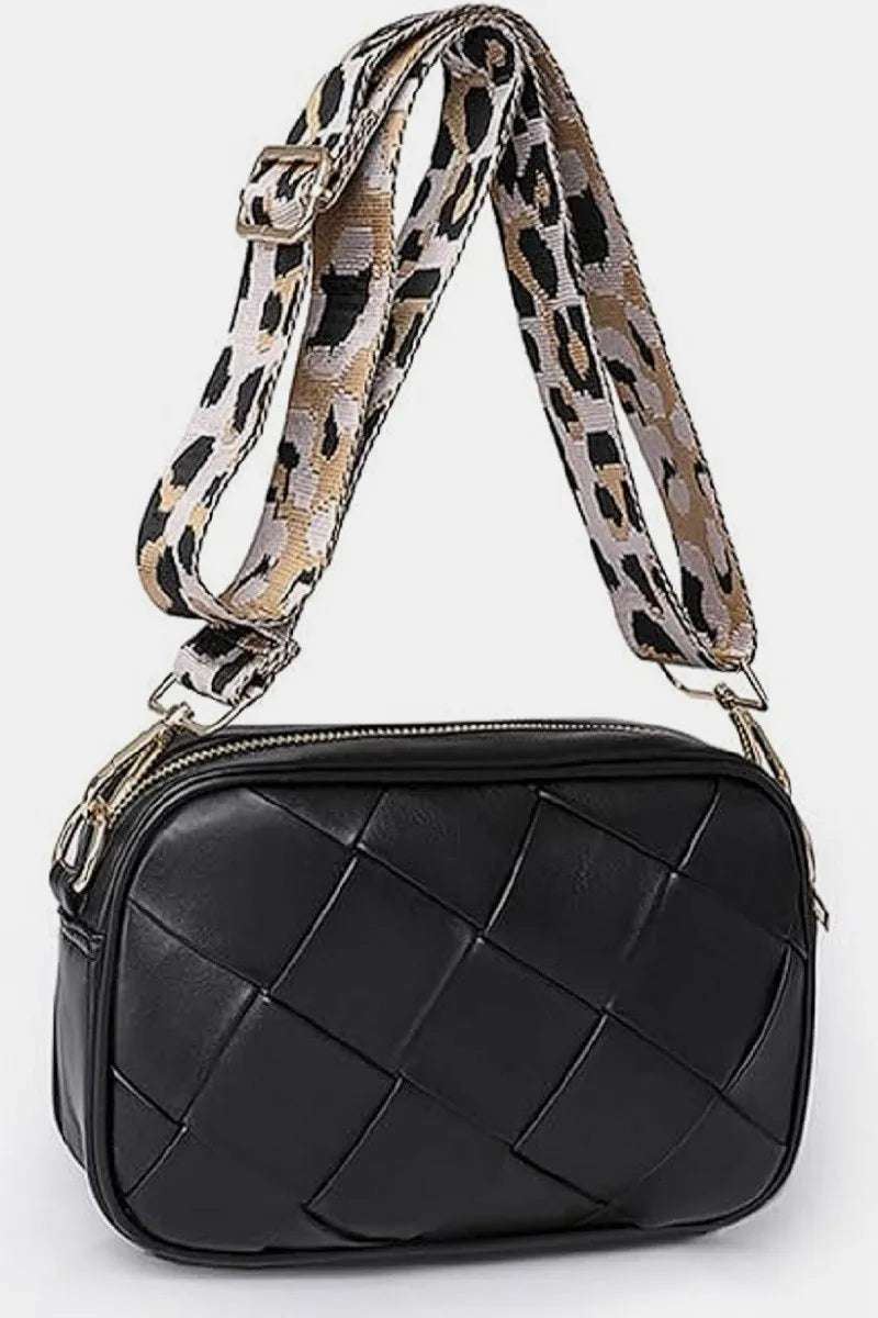 Zenana Cassette Woven Crossbody Bag - Premium Crossbody Bag from Trendsi - Just $35.99! Shop now at Handbags Specialist Headquarter