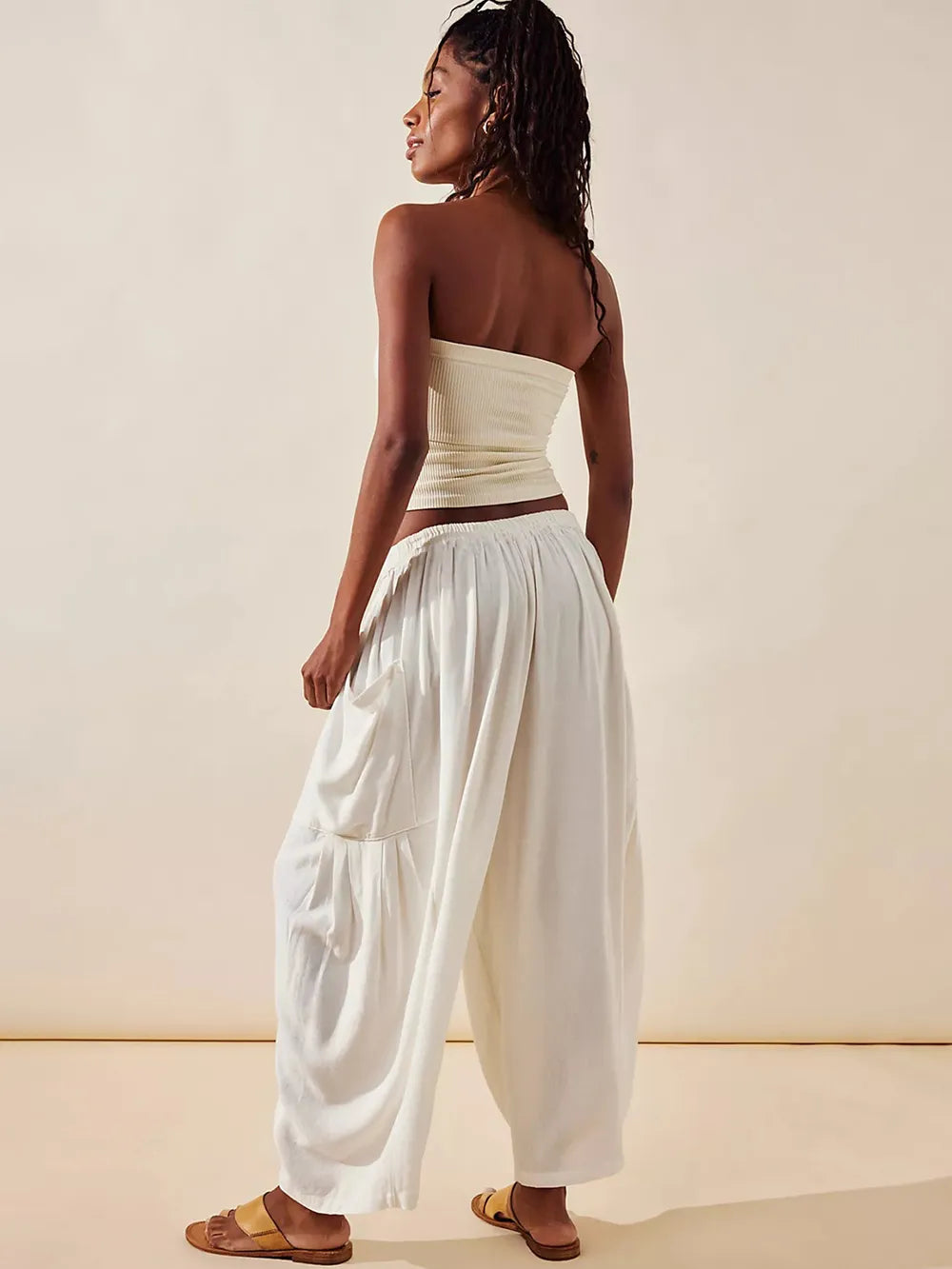 Full Size Wide Leg Pants with Pockets - Premium Women Pants from Trendsi - Just $42.99! Shop now at Handbags Specialist Headquarter
