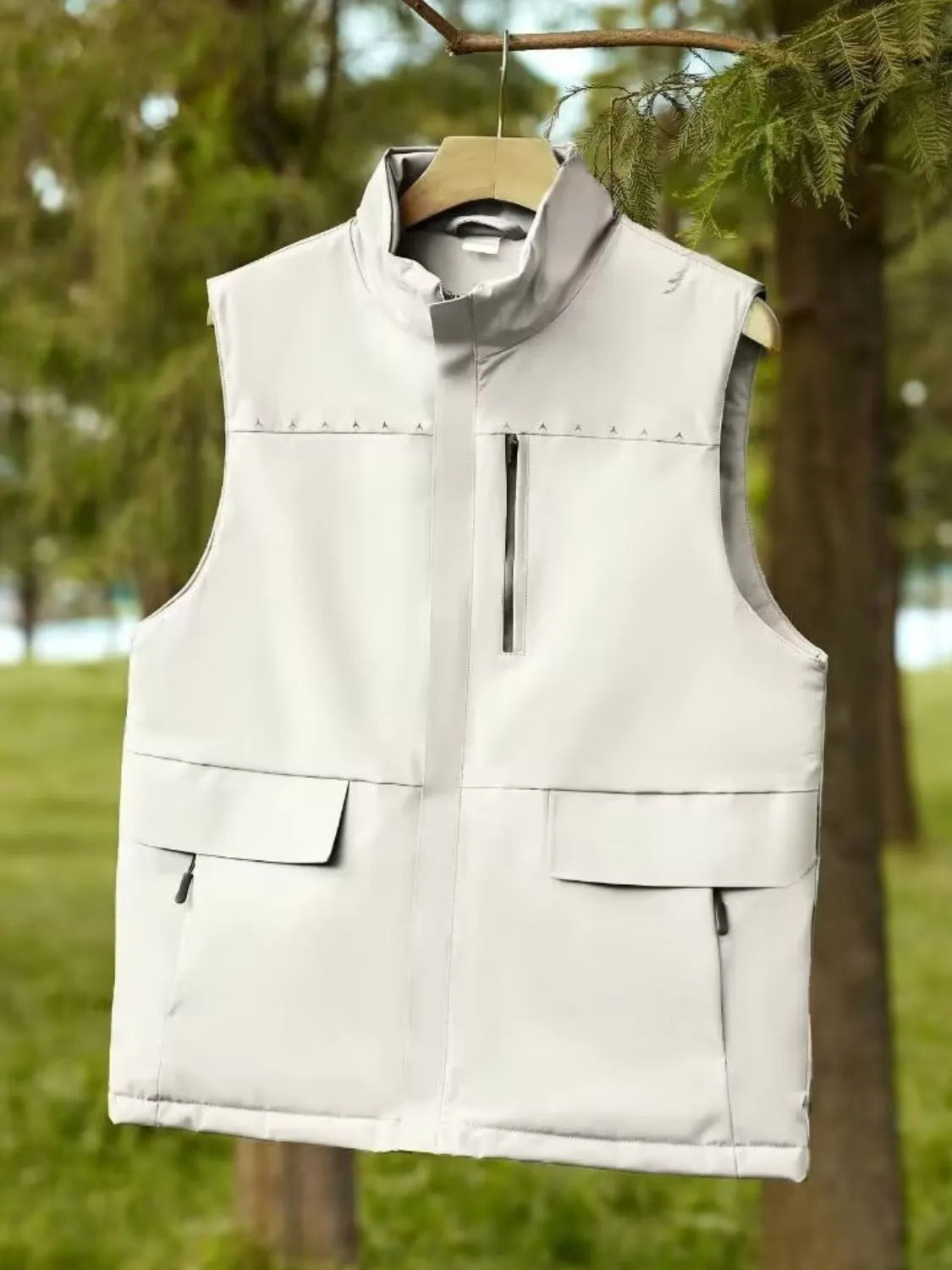 Men's Full Size Zip Up Vest Plus Size - Premium Men's Zip Up Vest from Trendsi - Just $98.79! Shop now at Handbags Specialist Headquarter
