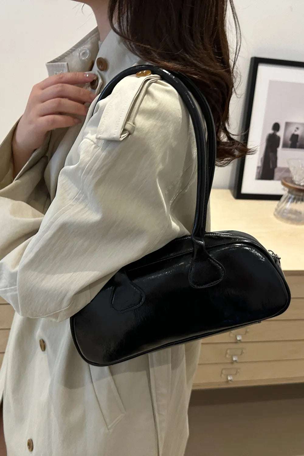 PU Leather Shoulder Bag - Premium Crossbody Bag from Trendsi - Just $18.99! Shop now at Handbags Specialist Headquarter