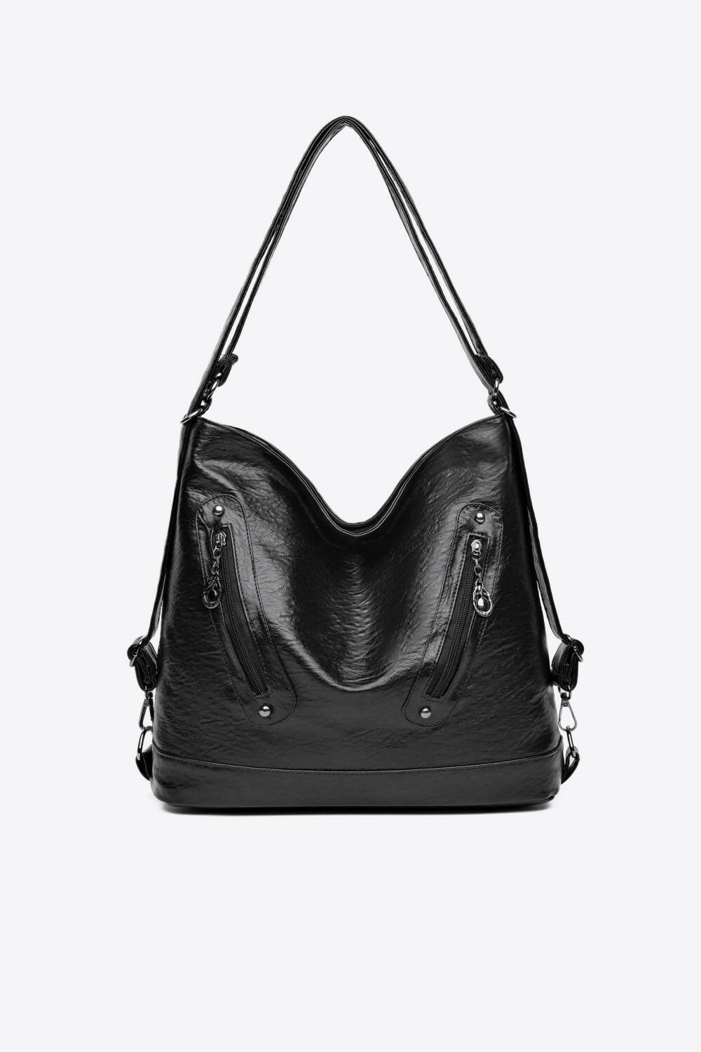PU Leather Shoulder Bag.