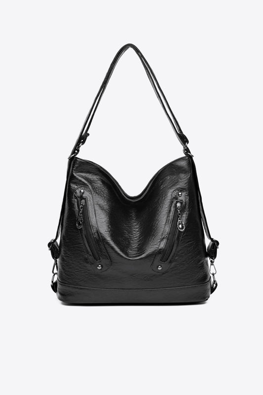 PU Leather Shoulder Bag - Premium handbags from Trendsi - Just $27.99! Shop now at Handbags Specialist Headquarter