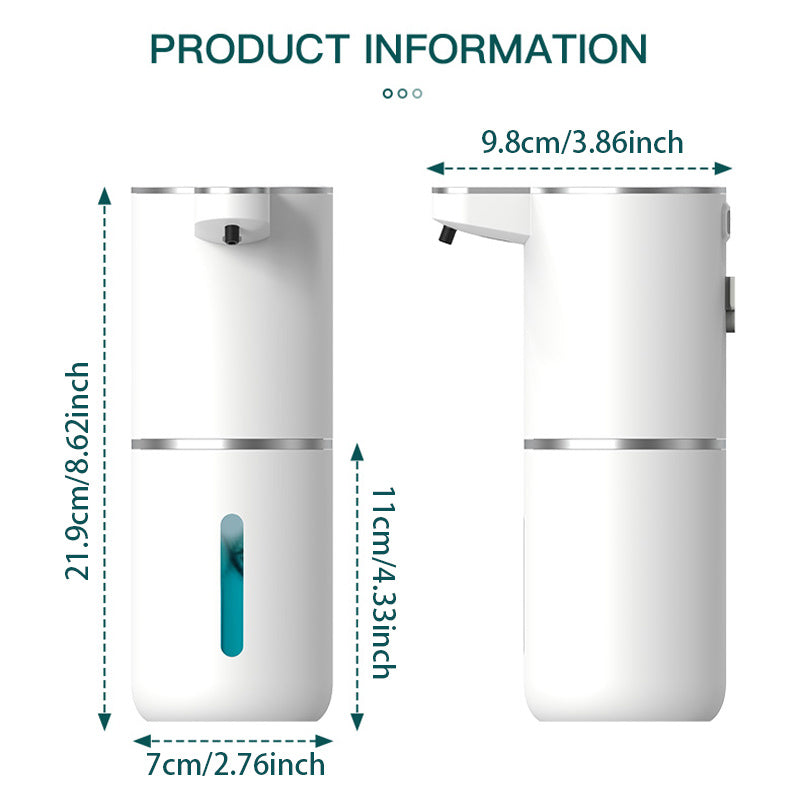 Automatic Soap Dispenser Touchless Foaming Soap Dispenser 380ml USB Rechargeable Electric 4 Level Adjustable Foam Soap Dispenser - Premium from Big Saves Store - Just $49.99! Shop now at Handbags Specialist Headquarter