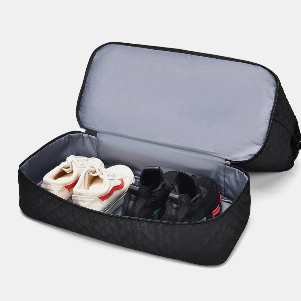 Diamond Grid Oxford Cloth Oversize Travel Bag - Premium travel-bag from Trendsi - Just $44.99! Shop now at Handbags Specialist Headquarter