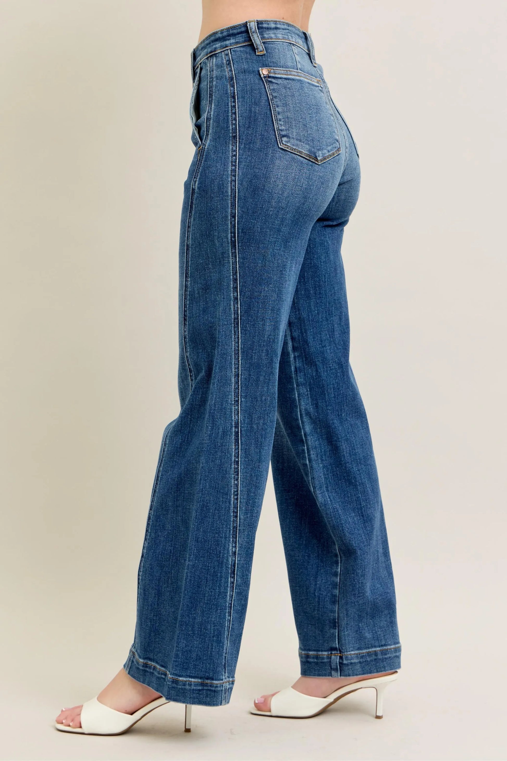 Judy Blue Full Size High Waist Wide Leg Jeans Plus Size - Premium Women / Jeans & Denim from Trendsi - Just $71.99! Shop now at Handbags Specialist Headquarter