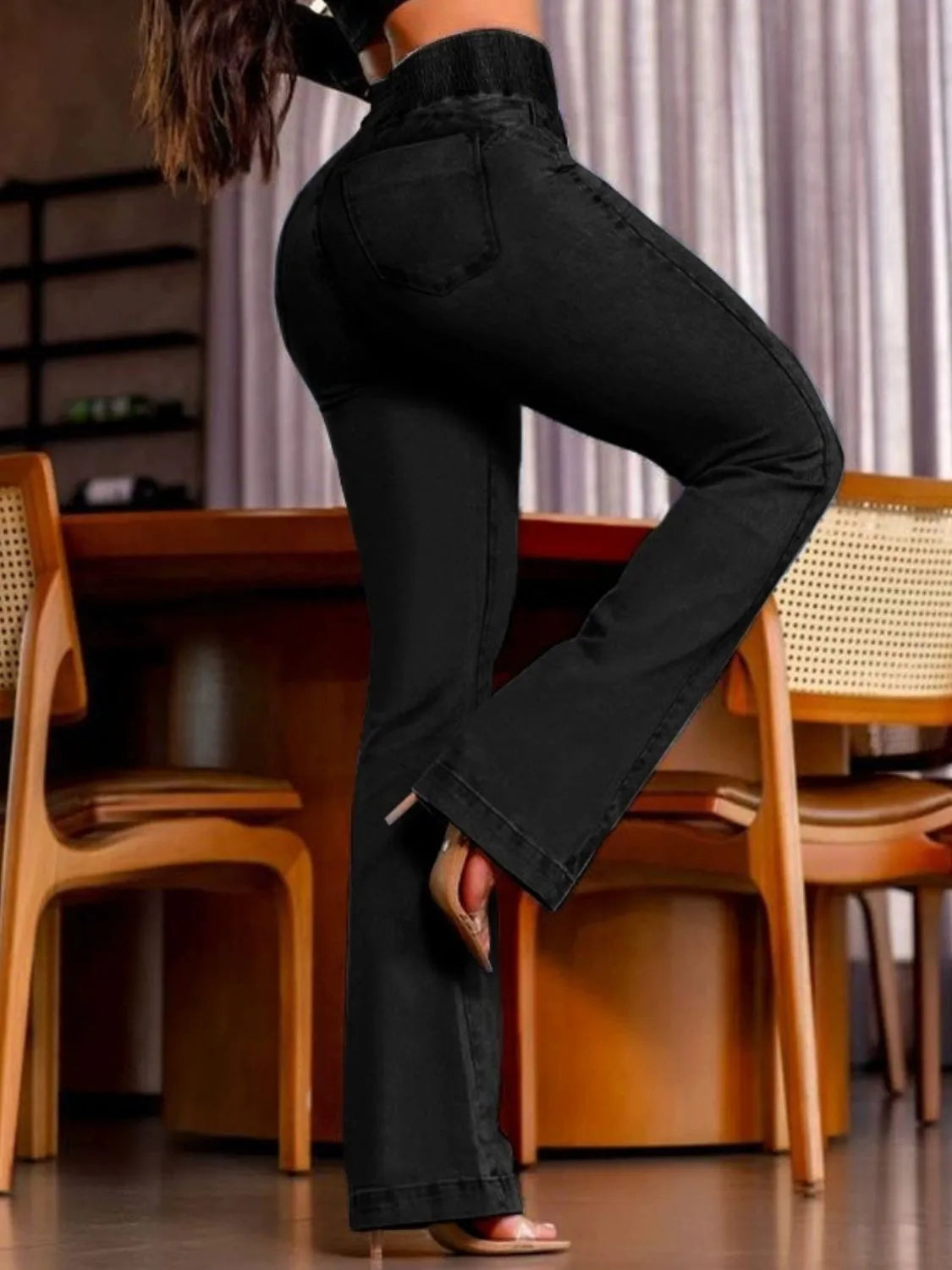 High Rise Bootcut Jeans - Premium Women / Jeans & Denim from Trendsi - Just $41.10! Shop now at Handbags Specialist Headquarter