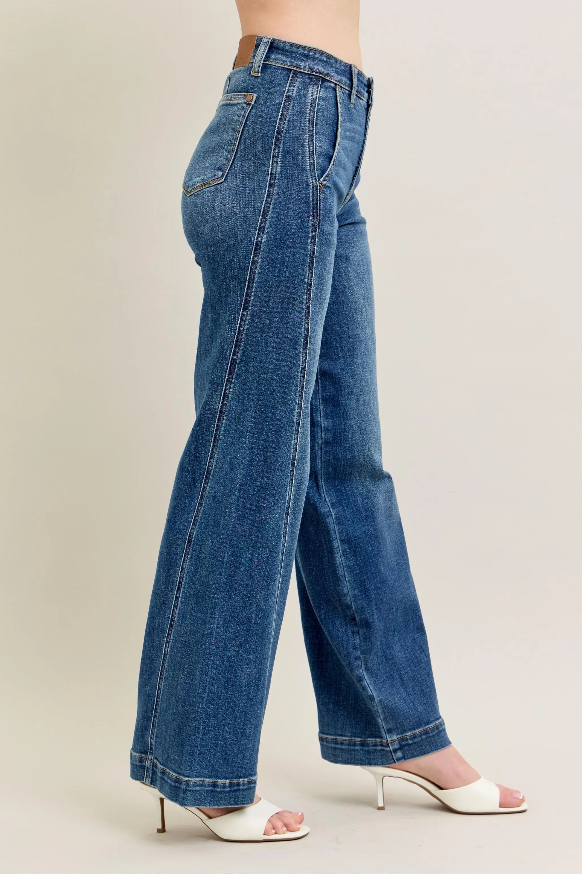 Judy Blue Full Size High Waist Wide Leg Jeans Plus Size - Premium Women / Jeans & Denim from Trendsi - Just $71.99! Shop now at Handbags Specialist Headquarter