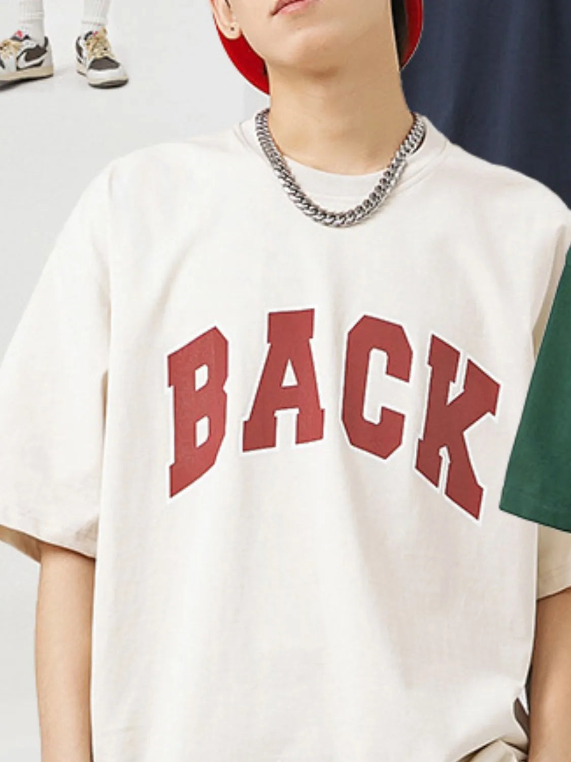 Men's Plus Size Letter Round Neck Half Sleeve T-Shirt - Premium Men's T Shirt from Trendsi - Just $28.76! Shop now at Handbags Specialist Headquarter