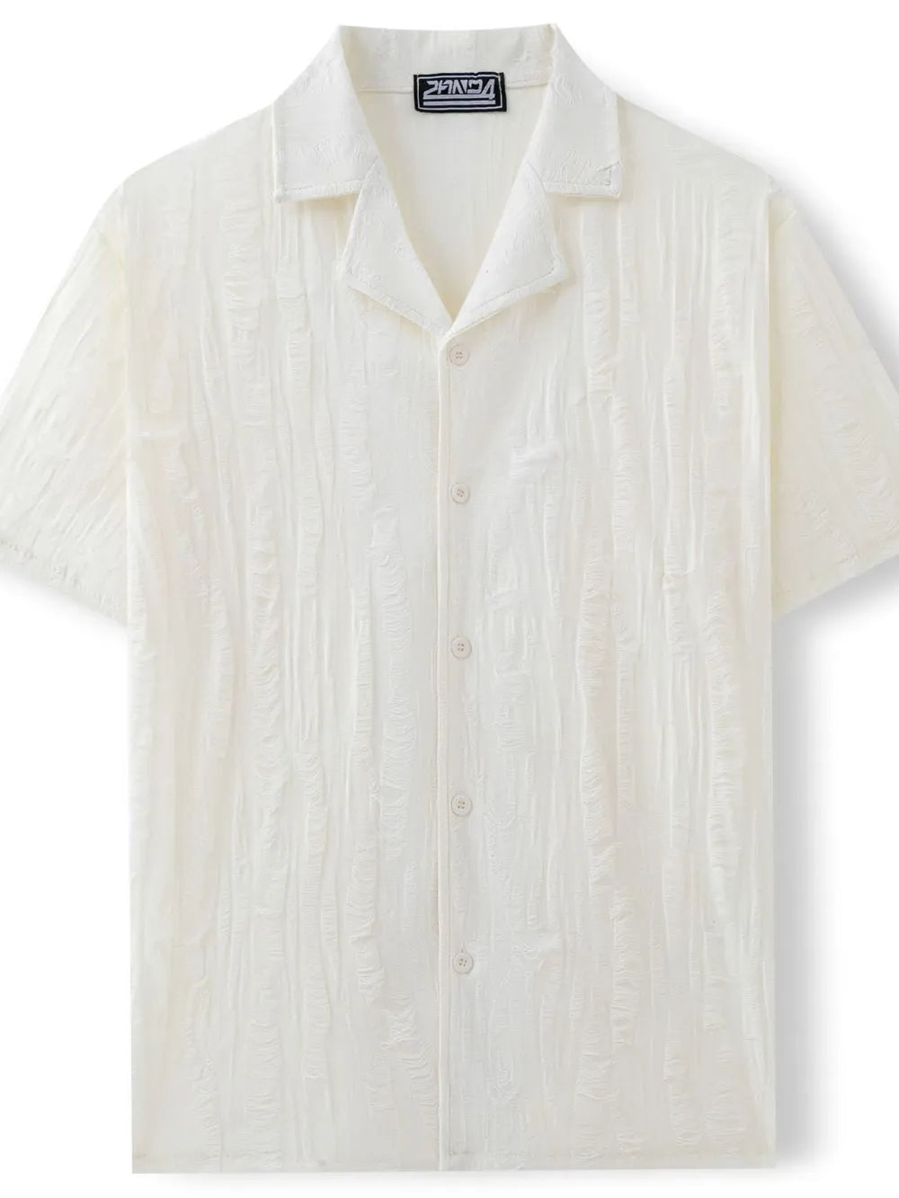 Men's Plus Size Collared Neck Short Sleeve Shirt - Premium Men's Shirt's from Trendsi - Just $32.58! Shop now at Handbags Specialist Headquarter