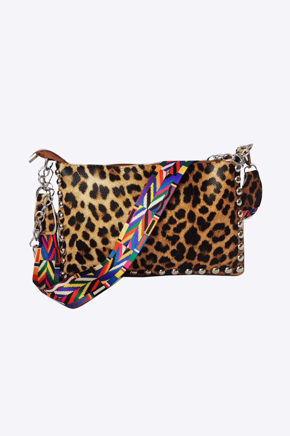Adored PU Leather Studded Shoulder Bag - Premium handbags from Trendsi - Just $24.99! Shop now at Handbags Specialist Headquarter