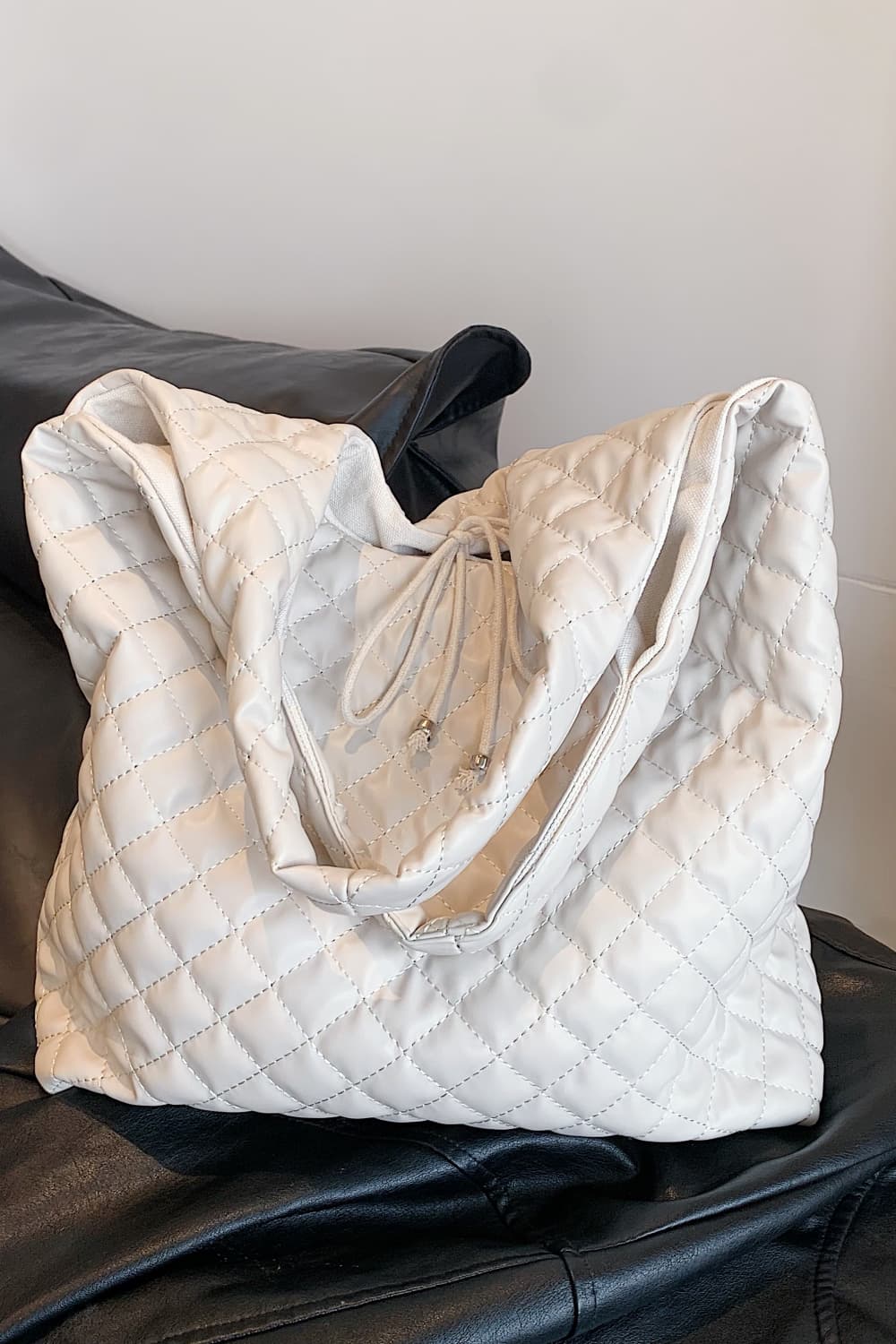 PU Leather Handbag - Premium Tote Bag from Trendsi - Just $39.99! Shop now at Handbags Specialist Headquarter