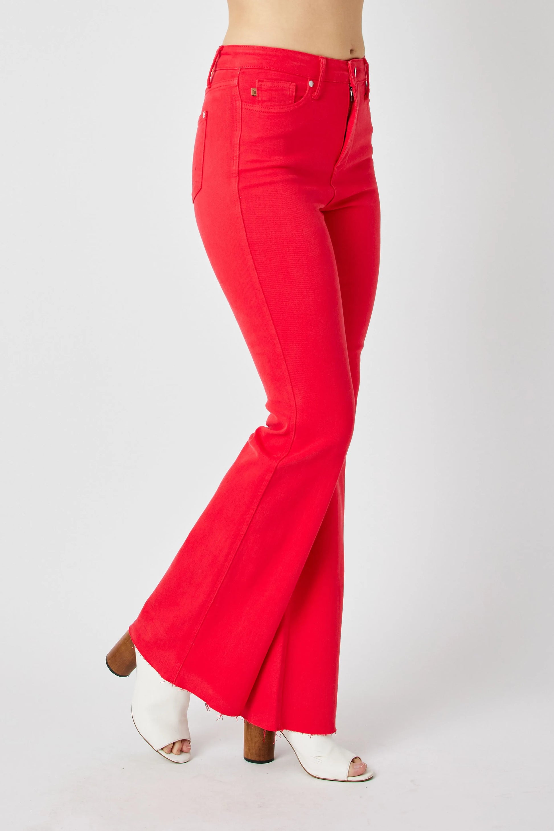 Judy Blue Full Size Hw Tummy Control Garment Dyed Flare Jeans Plus Size - Premium Women / Jeans & Denim from Trendsi - Just $63.99! Shop now at Handbags Specialist Headquarter