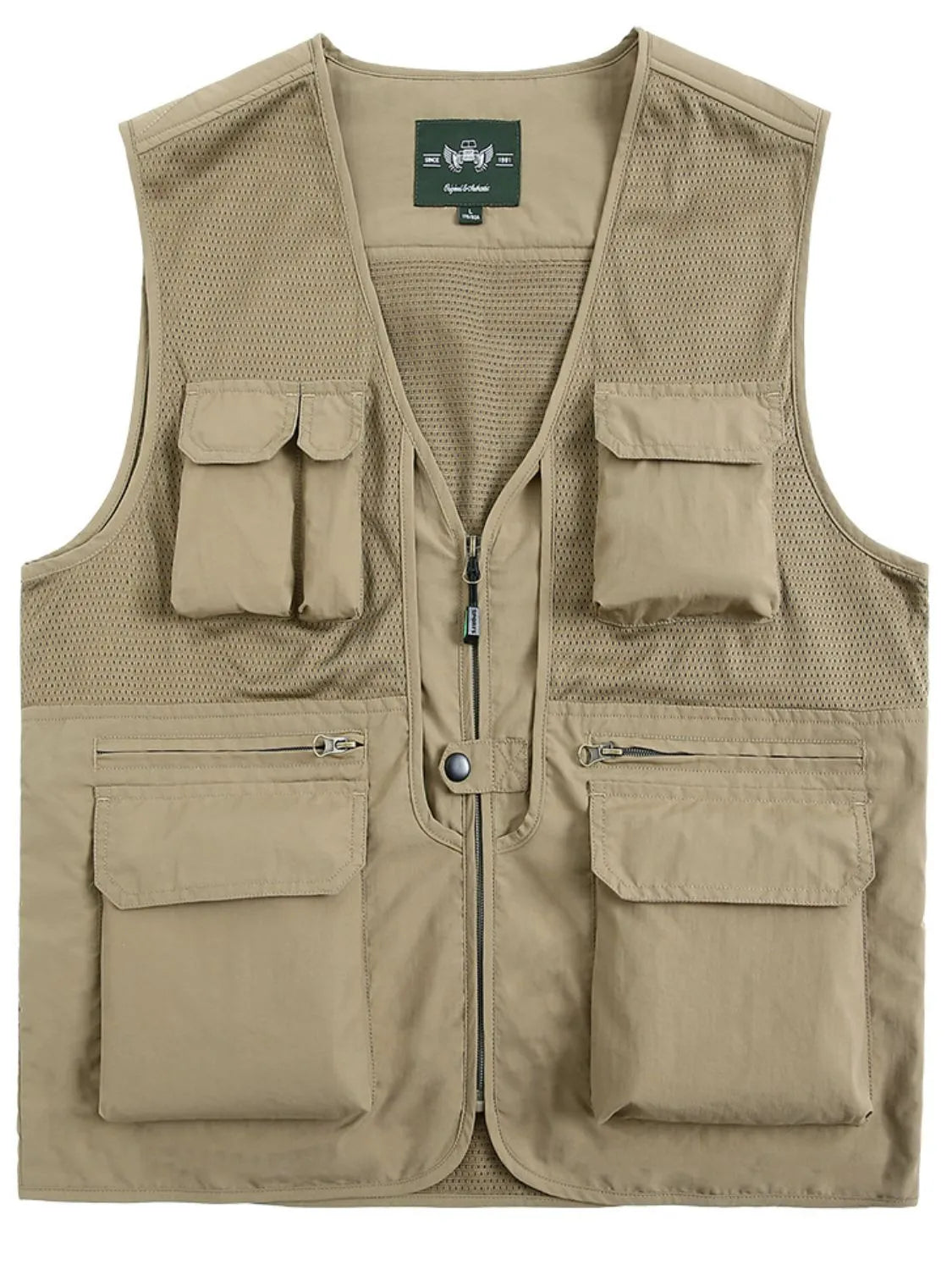 Men's Plus Size Zip Up Vest - Premium Men's Zip Up Vest from Trendsi - Just $89.34! Shop now at Handbags Specialist Headquarter