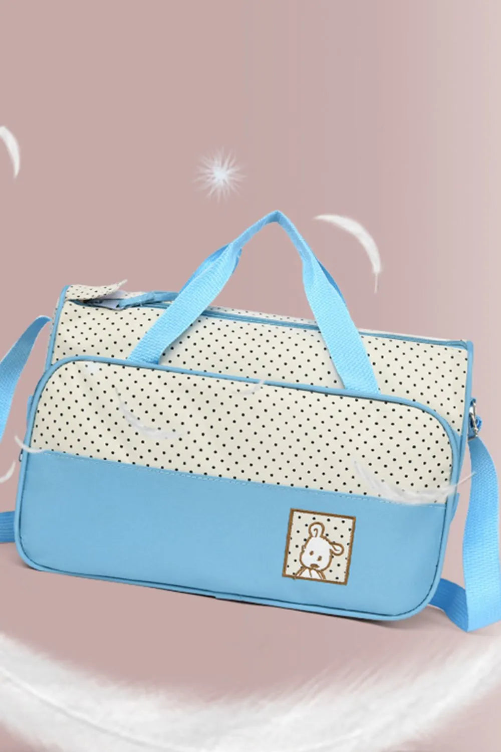 Oxford Cloth Contrast 4 Piece Bag Set - Premium Tote Bag from Trendsi - Just $42.99! Shop now at Handbags Specialist Headquarter