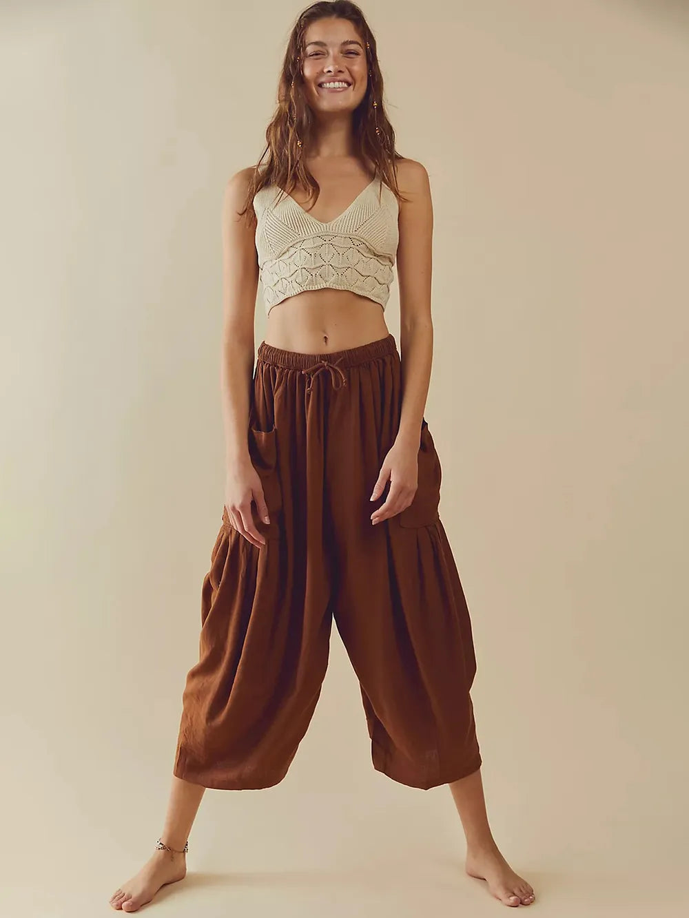 Full Size Wide Leg Pants with Pockets - Premium Women Pants from Trendsi - Just $42.99! Shop now at Handbags Specialist Headquarter