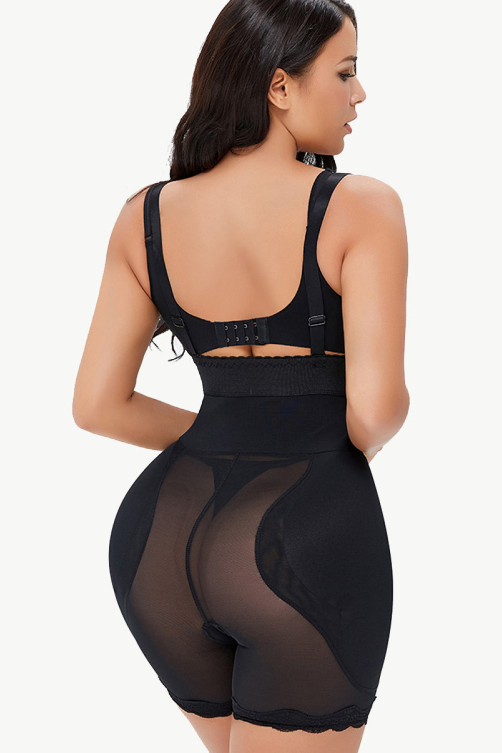 Full Size Spaghetti Strap Lace Trim Shaping Bodysuit - Premium Bottoms from Trendsi - Just $39! Shop now at Handbags Specialist Headquarter