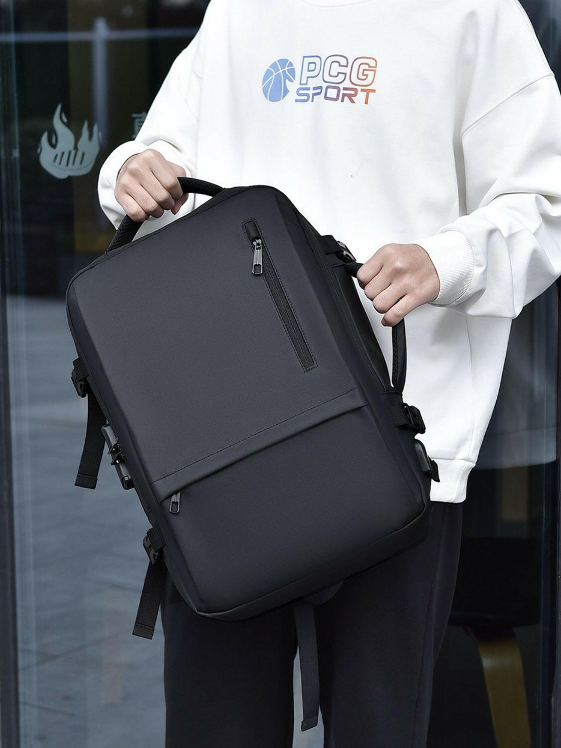 Multi-Pockets Adjustable Straps Backpack Bag.