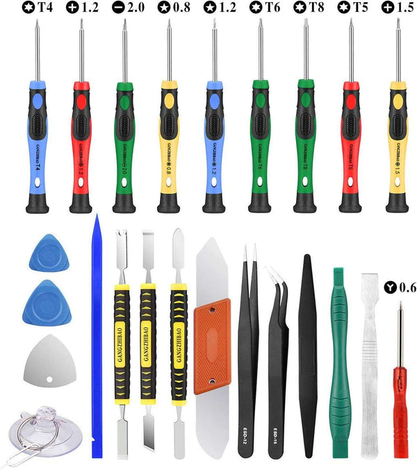 25pcs Electronics Repair Tool Kit, GangZhiBao Precision Screwdriver Set Magnetic for Fix Apple iPhone,Cell Phone,Smart Watch,Computer,PC,Tablet,iPad,Camera,Xbox,PS4 Pry Open Replace Screen Battery - Premium CELL PHONE PARTS from Visit the GANGZHIBAO Store - Just $26.99! Shop now at Handbags Specialist Headquarter