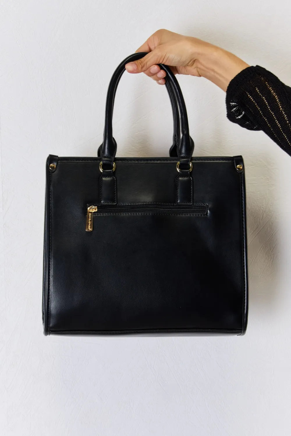 David Jones Argyle Pattern PU Leather Handbag - Premium Handbags from Trendsi - Just $51.99! Shop now at Handbags Specialist Headquarter