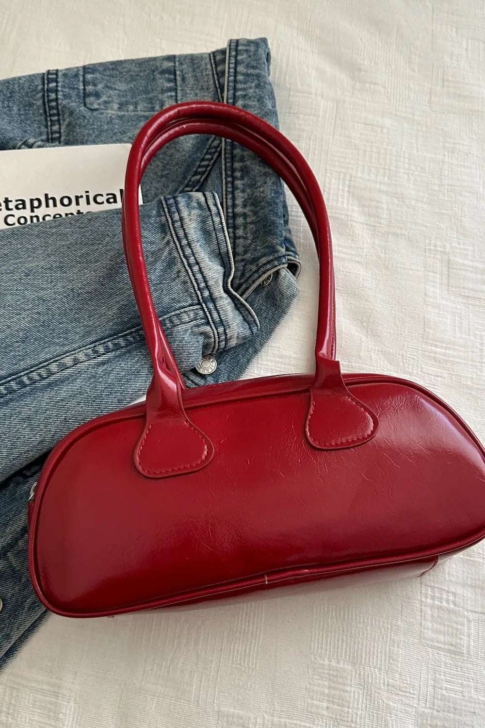 PU Leather Shoulder Bag - Premium Crossbody Bag from Trendsi - Just $18.99! Shop now at Handbags Specialist Headquarter