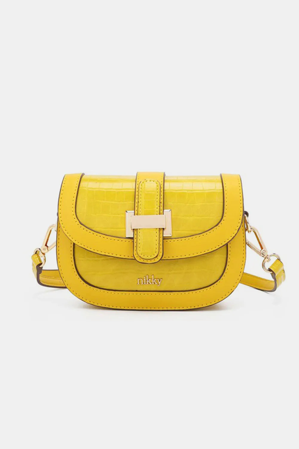 Nicole Lee USA Croc Embossed Crossbody Bag - Premium Crossbody Bag from Trendsi - Just $24.99! Shop now at Handbags Specialist Headquarter