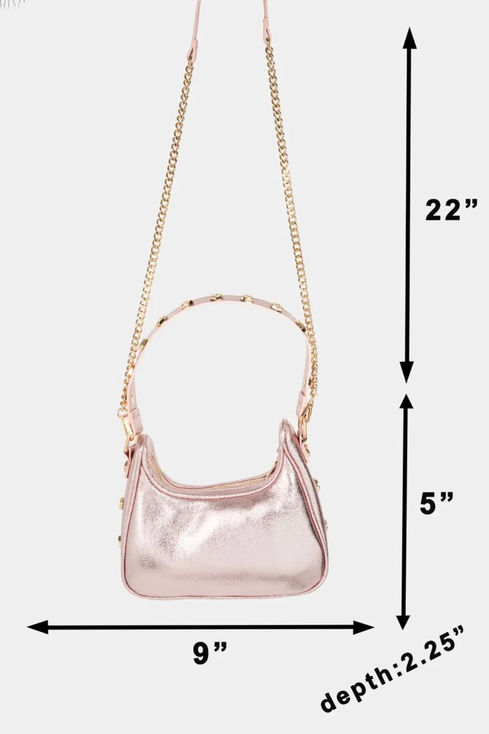 Fame Star Button Trim Hobo Handbag - Premium Tote Bag from Trendsi - Just $39.99! Shop now at Handbags Specialist Headquarter