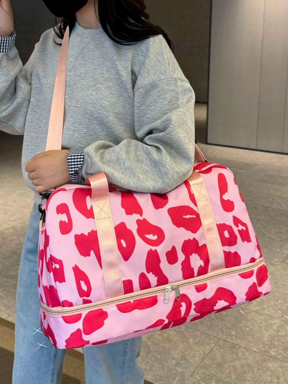 Oxford Cloth Leopard Travel Bag - Premium Luggage Travel Bags from Trendsi - Just $32.99! Shop now at Handbags Specialist Headquarter
