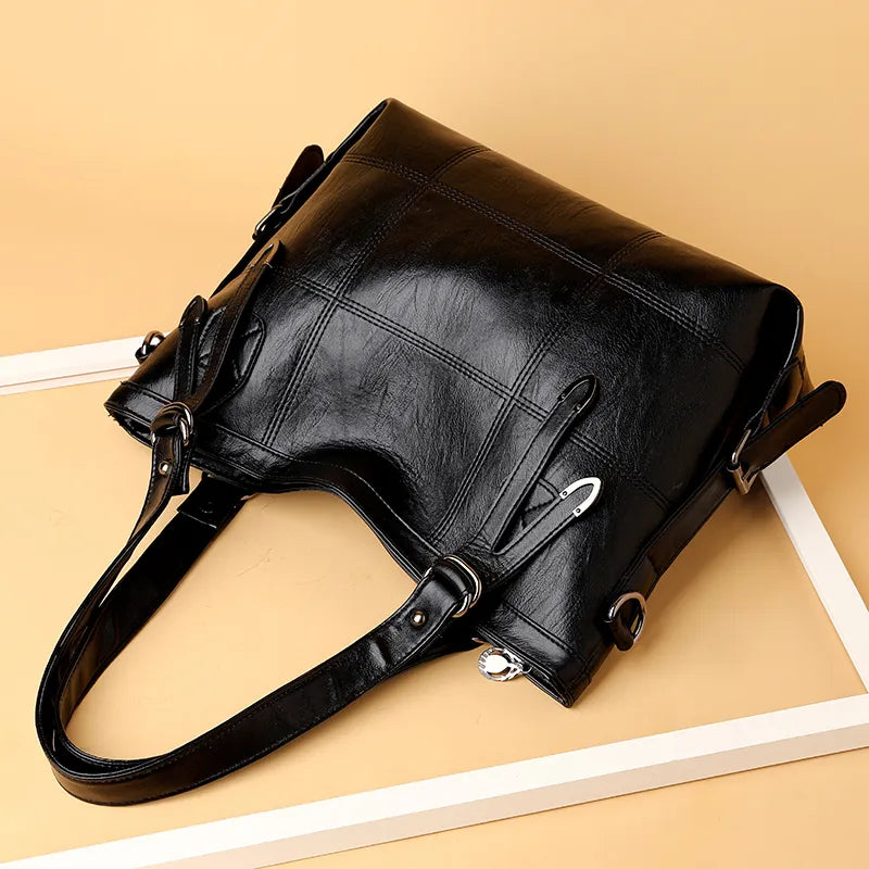 PU Leather Medium Handbag - Premium Tote Bag from Trendsi - Just $33.99! Shop now at Handbags Specialist Headquarter