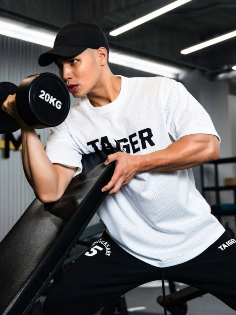 Men's Plus Size Letter Graphic Round Neck Half Sleeve T-Shirt - Premium Men's T Shirt from Trendsi - Just $23.80! Shop now at Handbags Specialist Headquarter