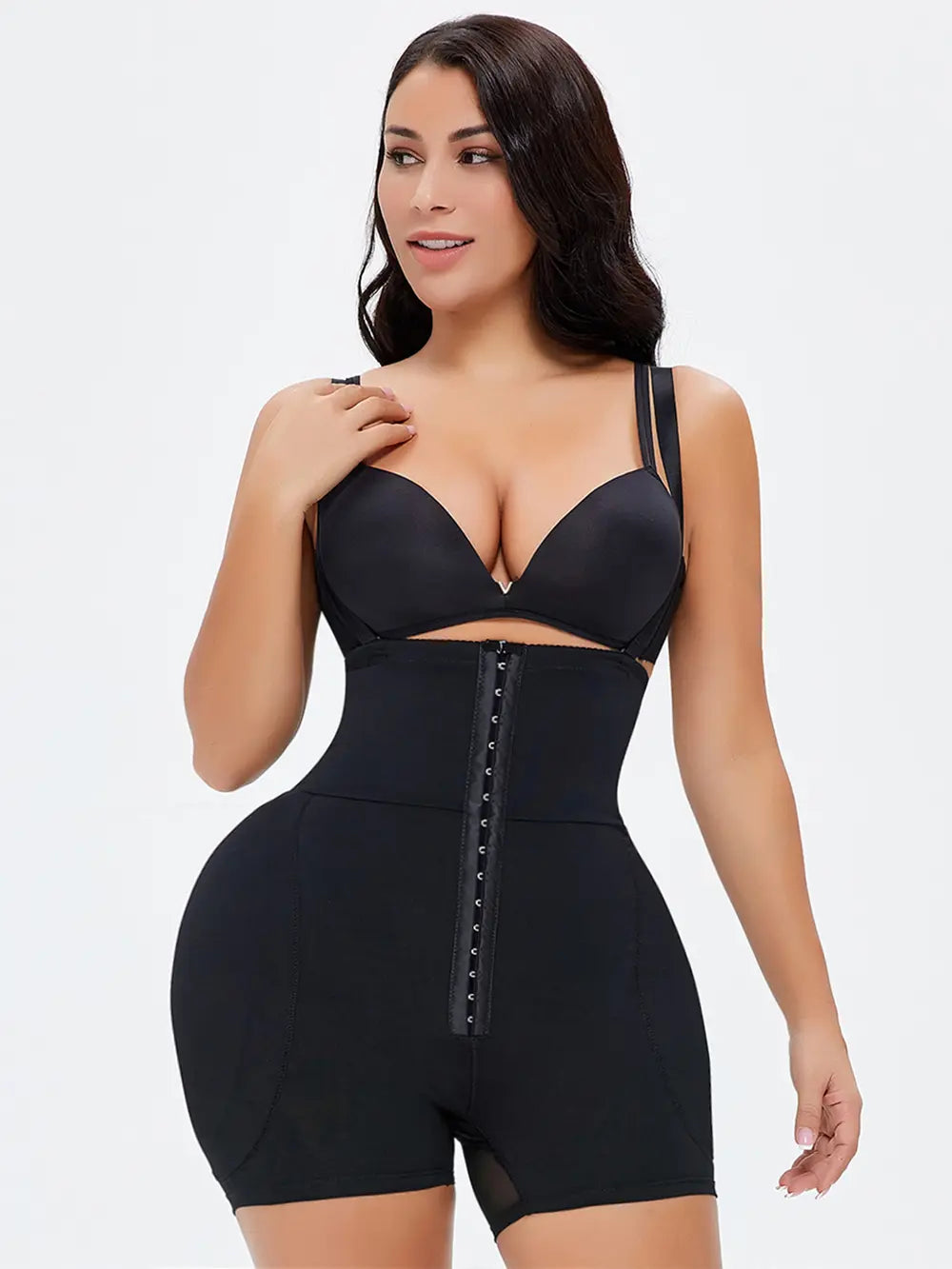Full Size Hook-and-Eye Under-Bust Shaping Bodysuit - Premium Bottoms from Trendsi - Just $35! Shop now at Handbags Specialist Headquarter