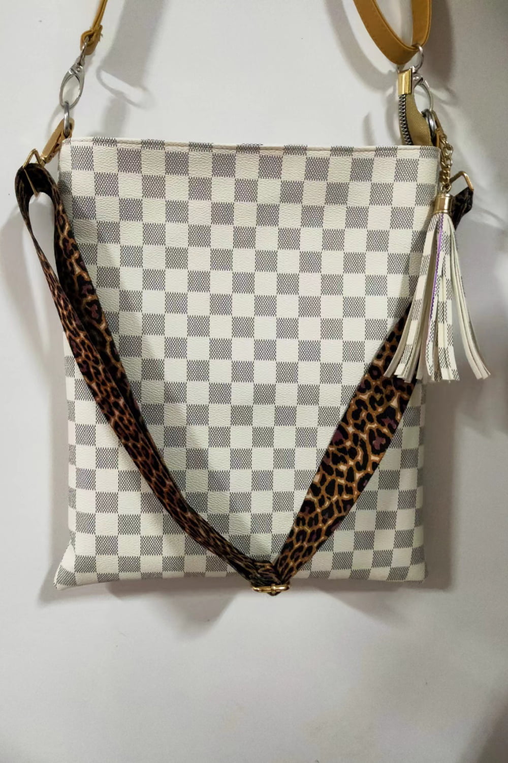 Adored PU Leather Shoulder Bag with Tassel - Premium handbags from Trendsi - Just $32.99! Shop now at Handbags Specialist Headquarter